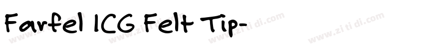 Farfel ICG Felt Tip字体转换